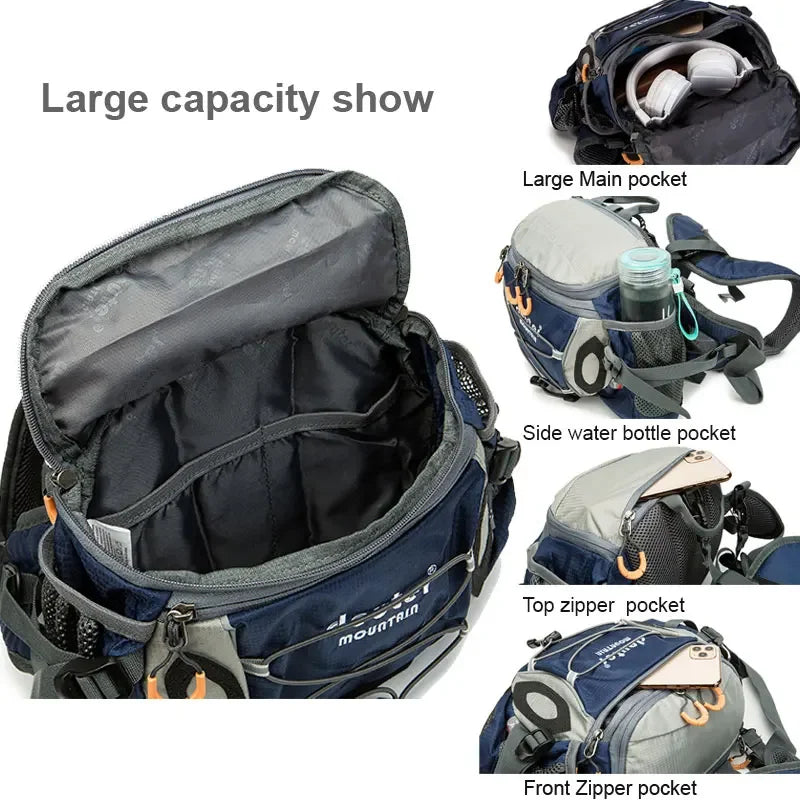 Outdoor Sports Waist, Cycling Camping Climbing Men's Backpack Hiking Shoulder Running Water Bottle Bicycle Fanny Pack Fishing