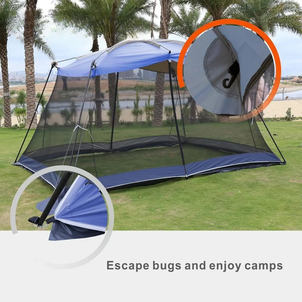 Screen House 10x10 Ft Square Camping Canopy Tent Sun Shade  Outdoor Activities