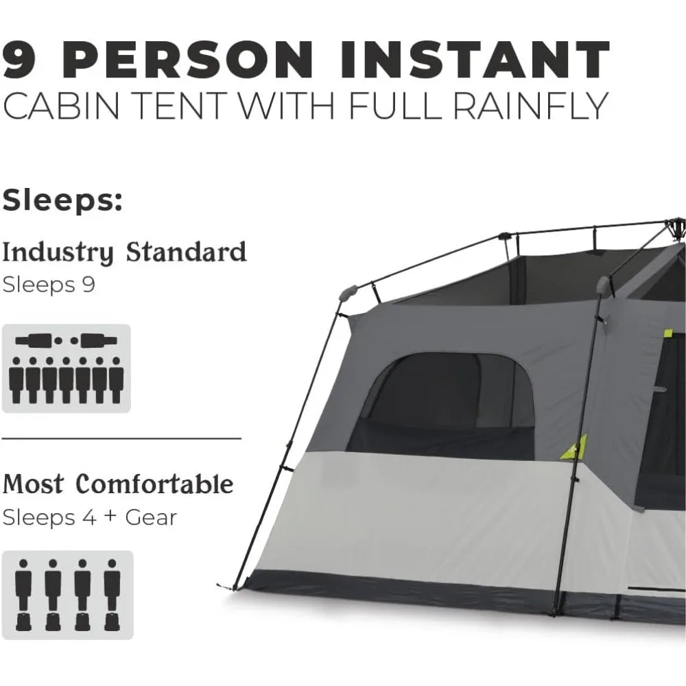 Inflatable Camping Tent with Pump, Tents, Easy Setup 4 Season Waterproof