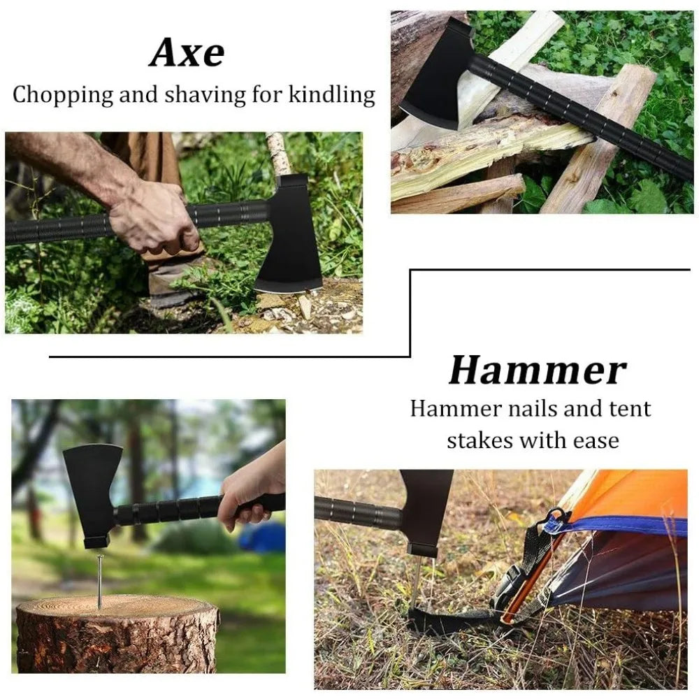 Camping Shovels Axe, Folding Off-Roading Tool Kit, for Camping, Hiking,  Emergency Outdoor