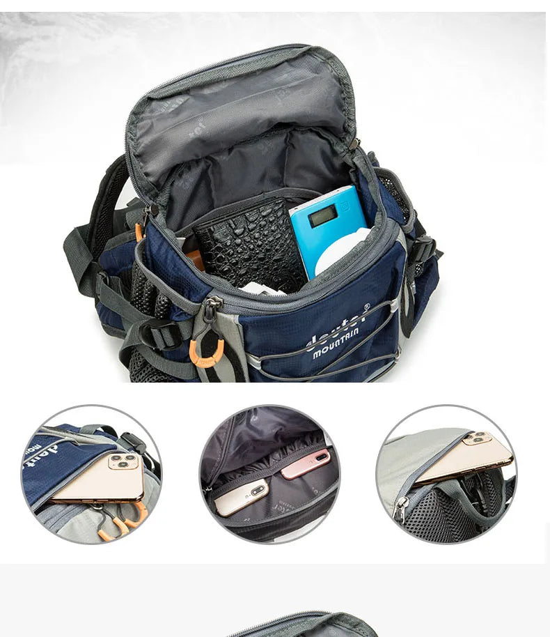 Outdoor Sports Waist, Cycling Camping Climbing Men's Backpack Hiking Shoulder Running Water Bottle Bicycle Fanny Pack Fishing