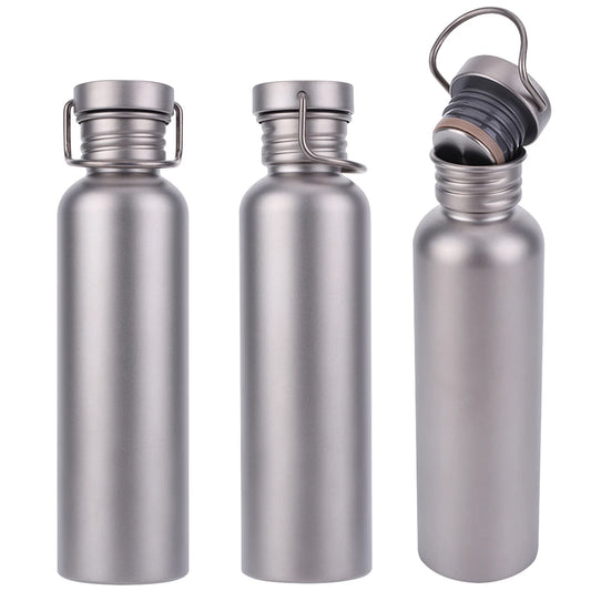 500/600/750ml Lightweight Titanium Water Bottle with Lid Outdoor Sports Drinking Bottle