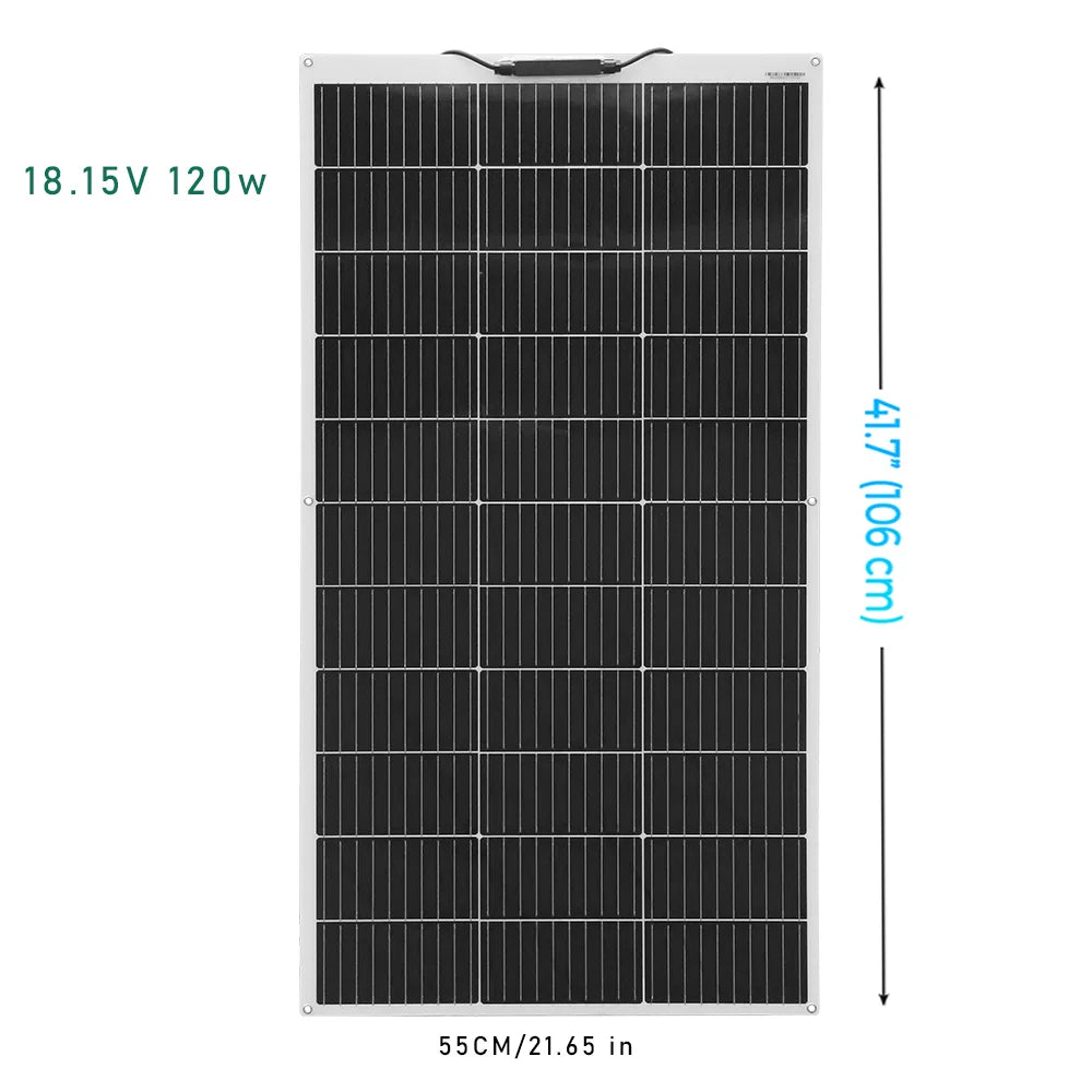 BOGUANG  Solar Panel 120W 18V flexible  solar panels 240W RV 12v Battery solar power generators PV camping equipment Boat Cabin