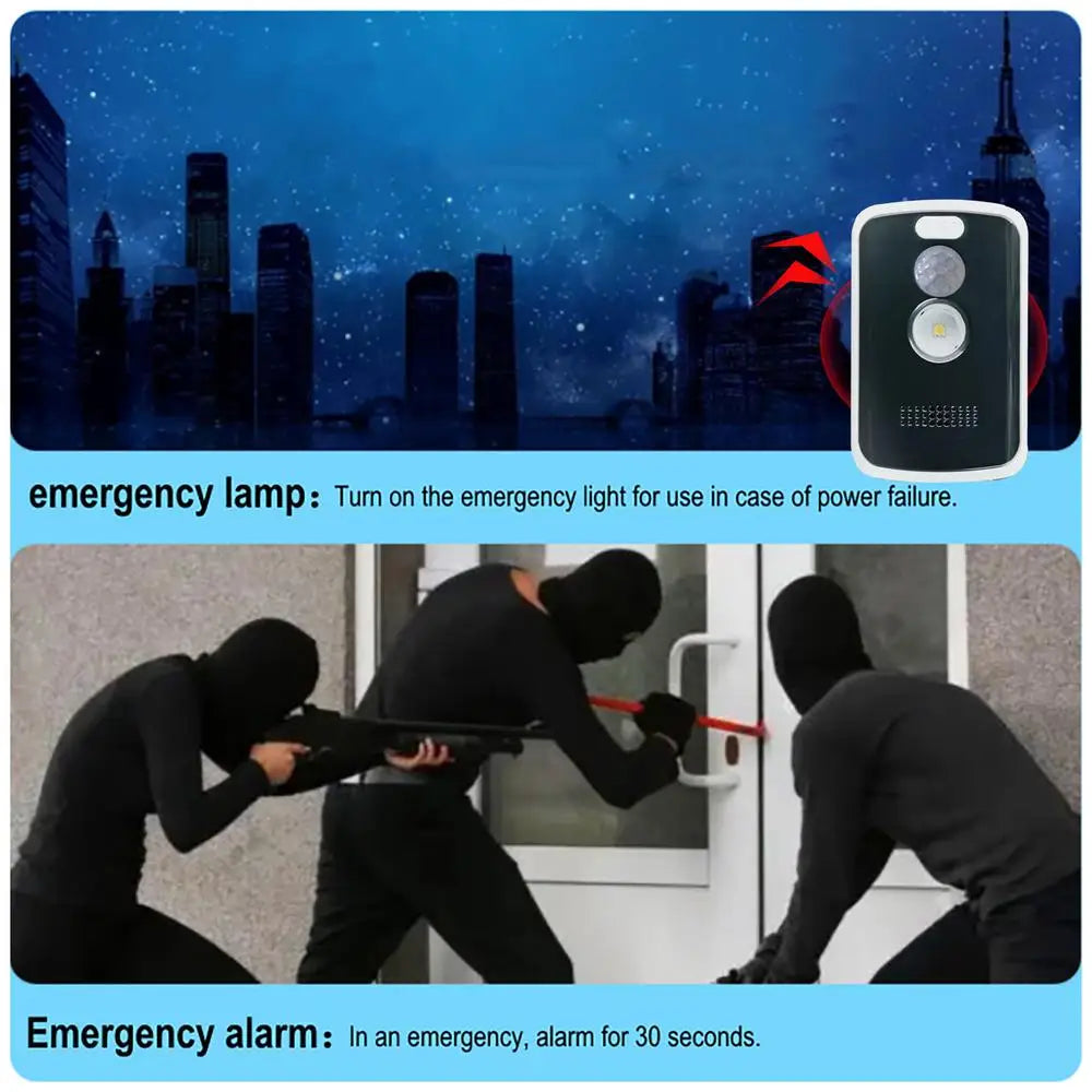 Camping Perimeter Alarm Portable Motion Sensor Wildlife Warning Device For Camping Property Safety Night  Anti-Theft