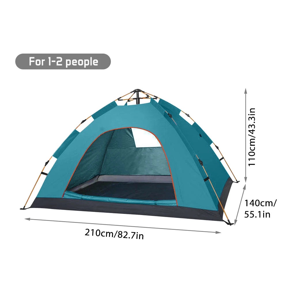 Outdoor Pop Up Tent Water-resistant Portable Instant Camping Tent for 1-2 People