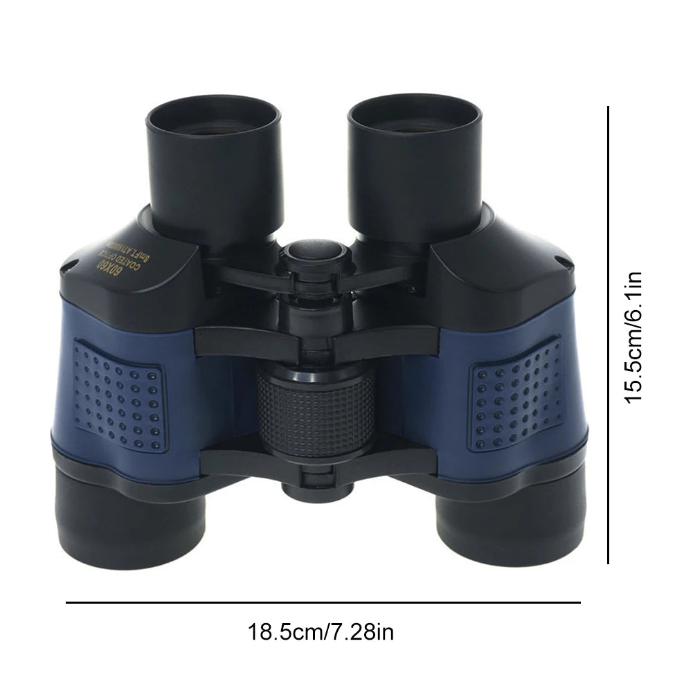 60x60 Professional Powerful Binoculars Long Range Telescope Portable Binoculars for Bird Watching Hunting Hiking Travel Sports